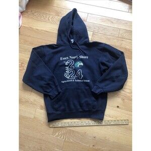 Badger Hoodie Fleece Pullover Medium Essex North Shore Black Class Of 2024